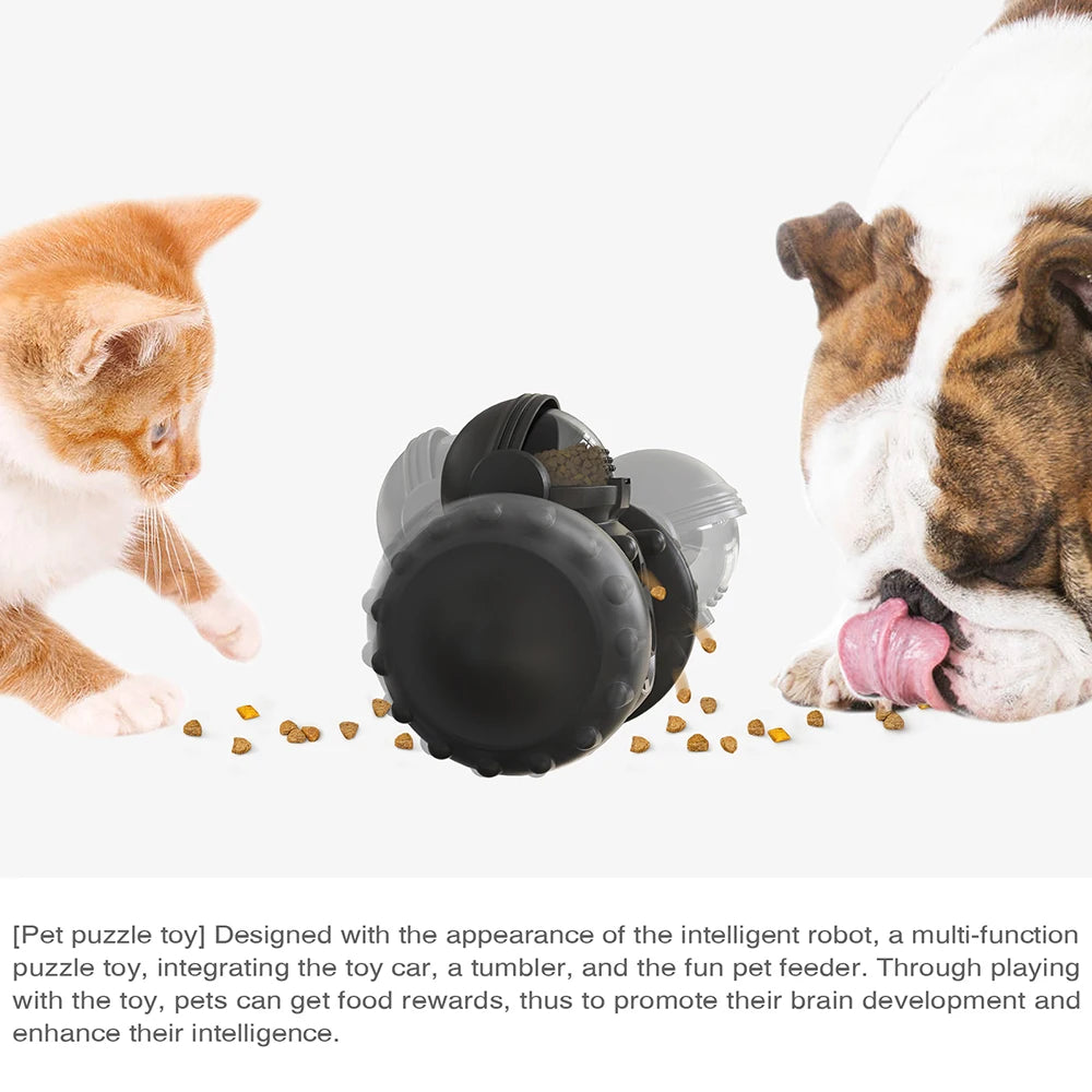 PawPartner Dog/Cat Tumbler Food Dispenser Interactive Toys Increases Pet IQ