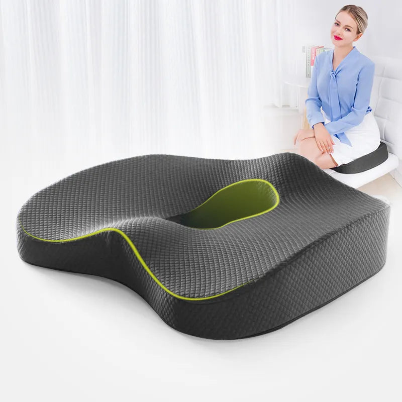 Orthopedic Pain Relief Memory Foam Seat Cushion for Car Seat or Office Chair