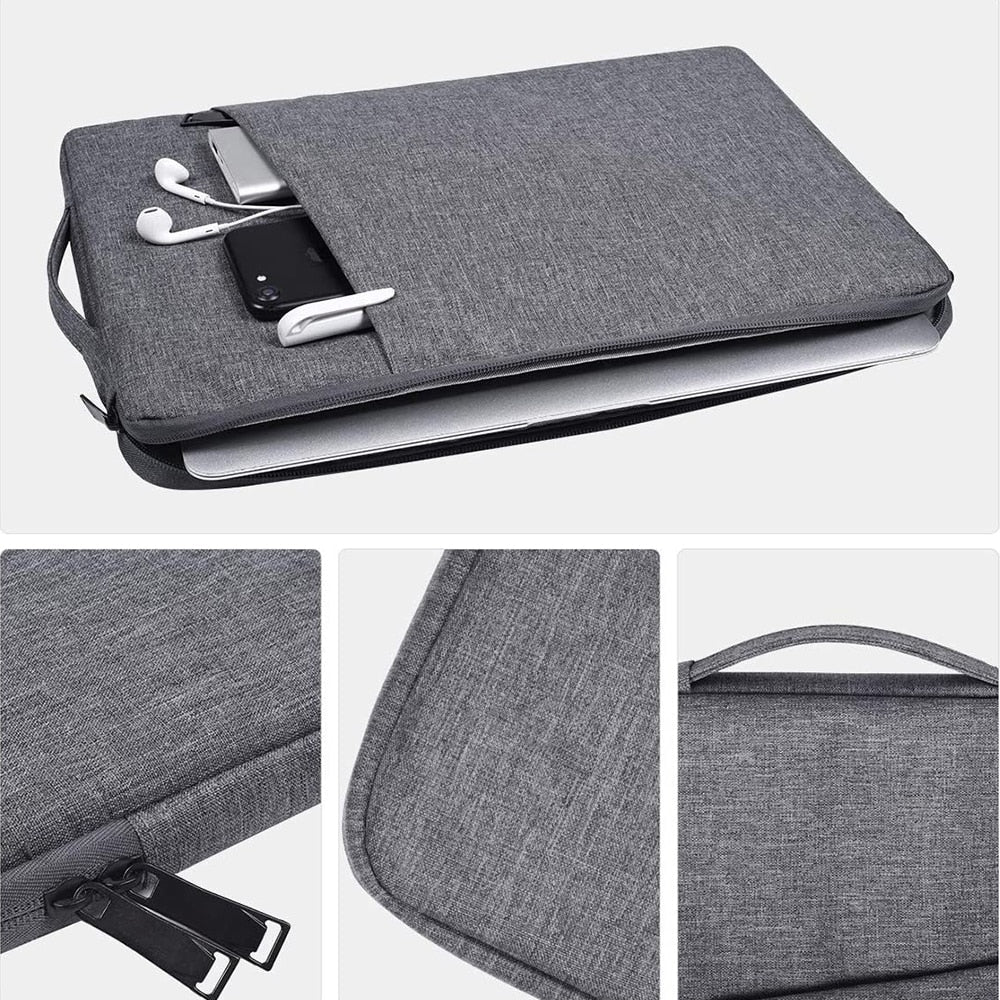 Laptop Sleeve Handbag Case for Macbook Pro Air 13.3 14 15 15.6 15.4 16 inch Waterproof Notebook Cover for Lenovo ASUS Xiaomi Bag - littleblackbears