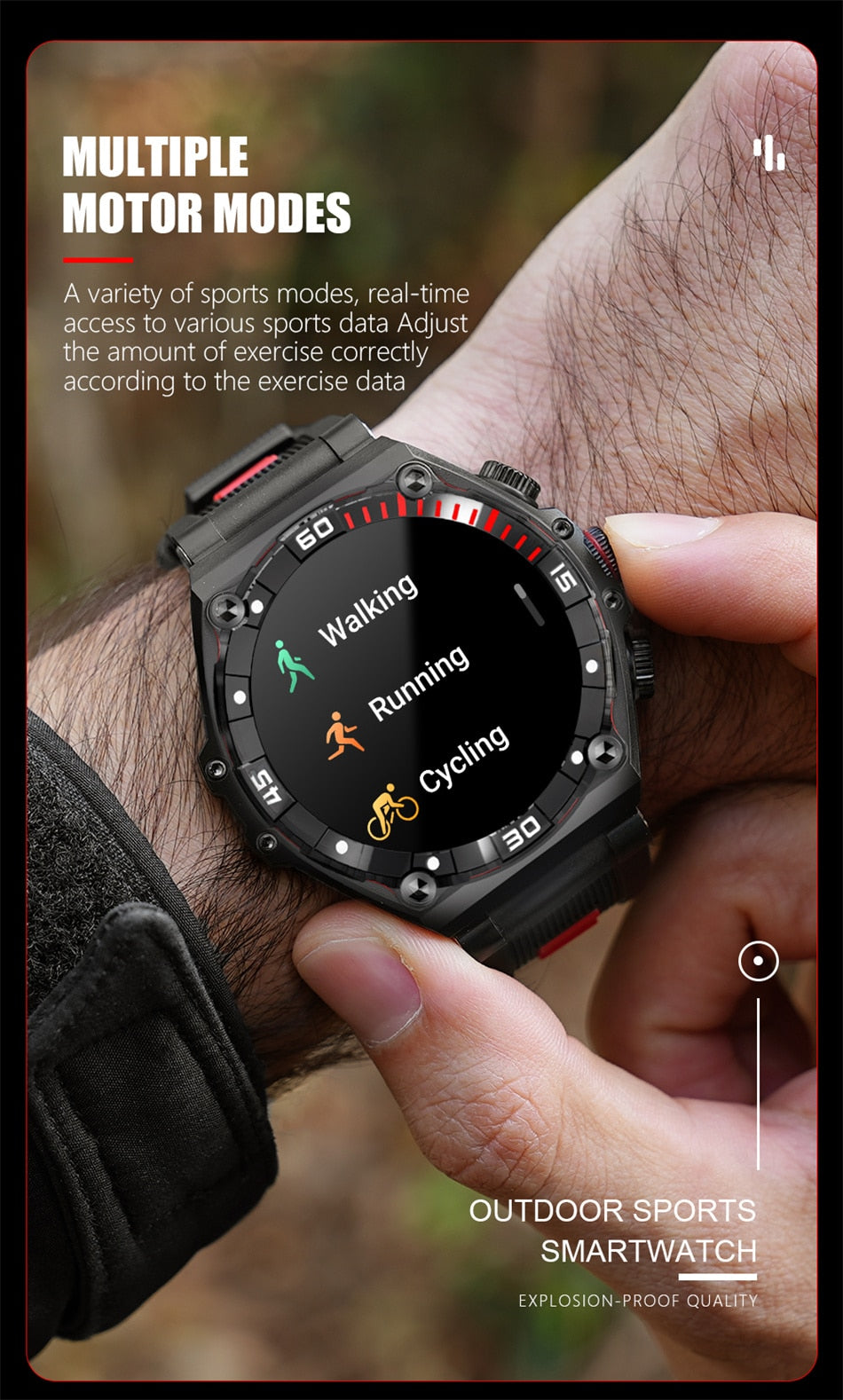 AMOLED Full Touch Screen Smart Watch