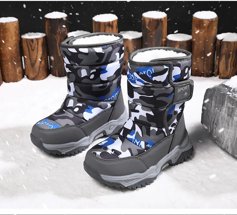 Waterproof Plush Children's Winter Boots