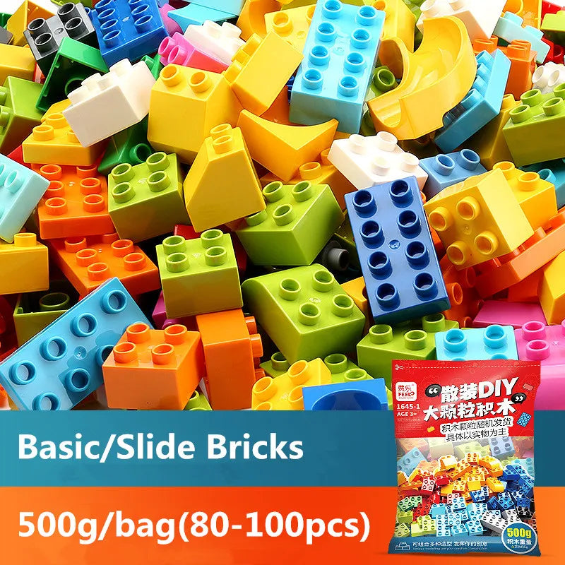 500g/bag Big Size Creative Colorful Building Blocks Set for Kids