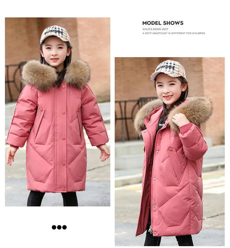 Winter Warm Hooded Jacket for Girls