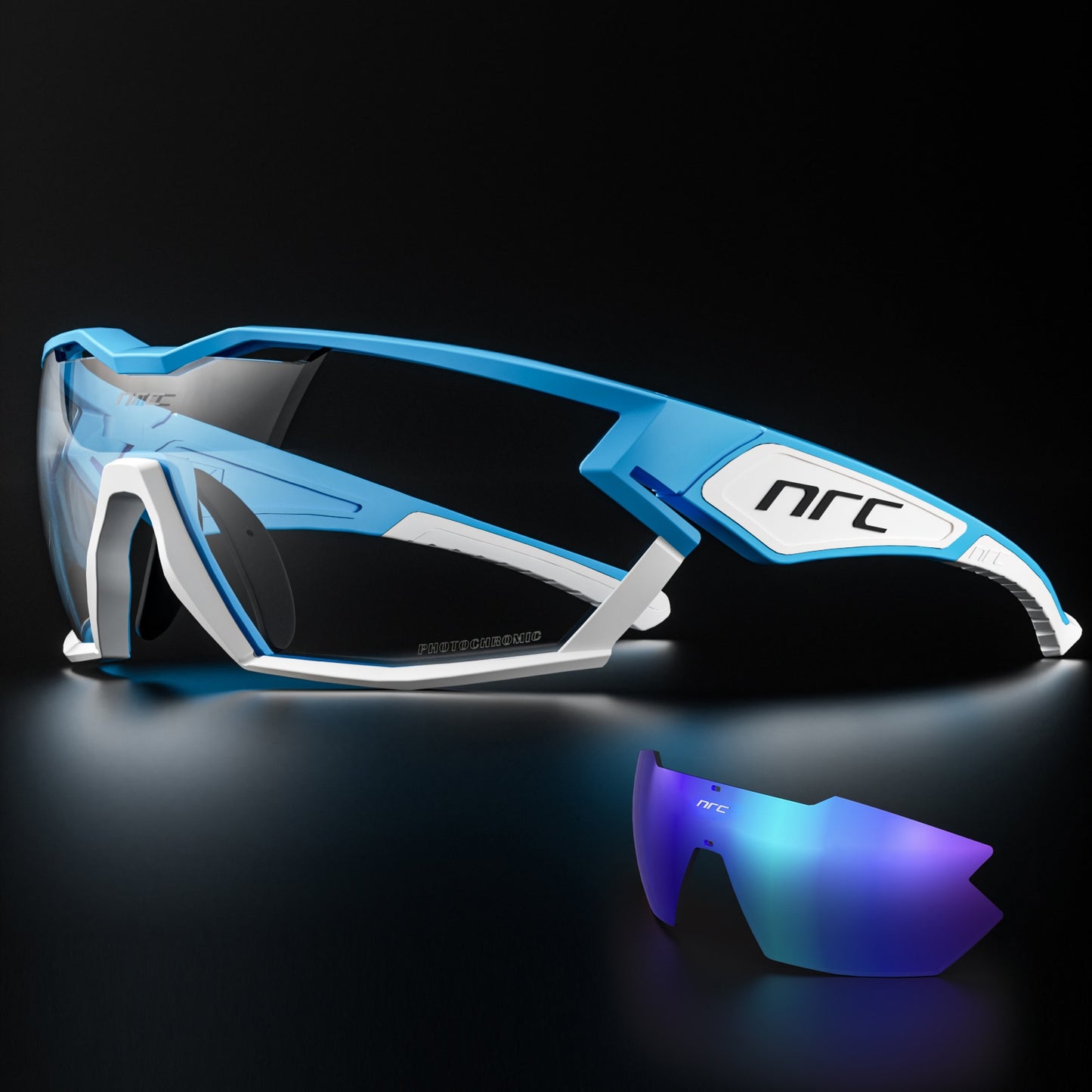 2023 NRC P-Ride Photochromic Cycling Glasses man Mountain Bike - littleblackbears