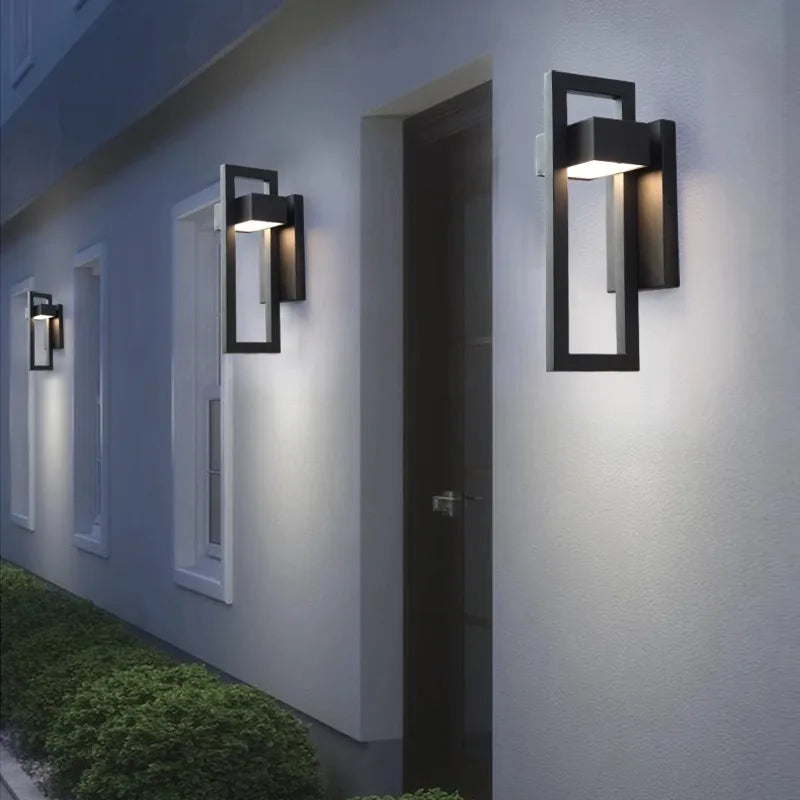 Geometric Outdoor Waterproof  Decorative Wall Light