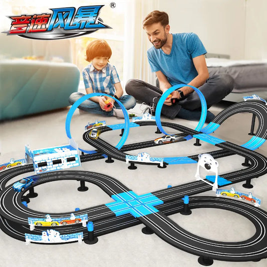 Remote Control Electric Racing Railway Track Toy Set for Children