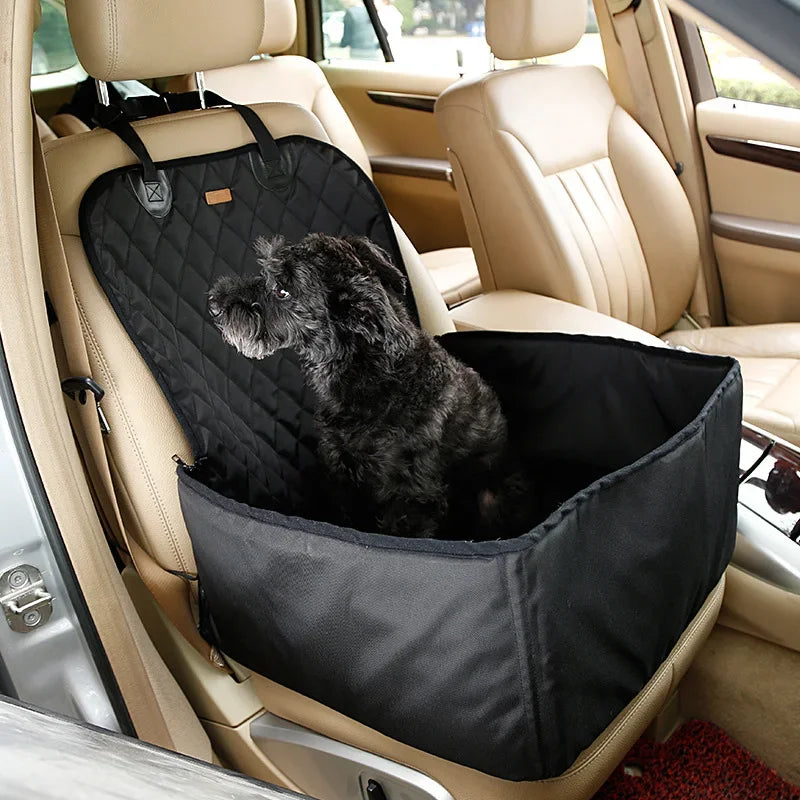 2 in 1Waterproof Oxford Pet Carriers Dog Car Seat Cover Folding Hammock Mat Carrying for Dogs Cats Transportin Safety Belt Cushi