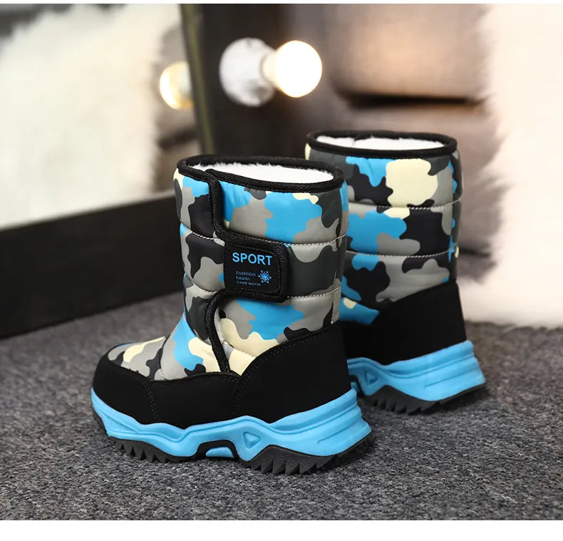 Waterproof Plush Children's Winter Boots