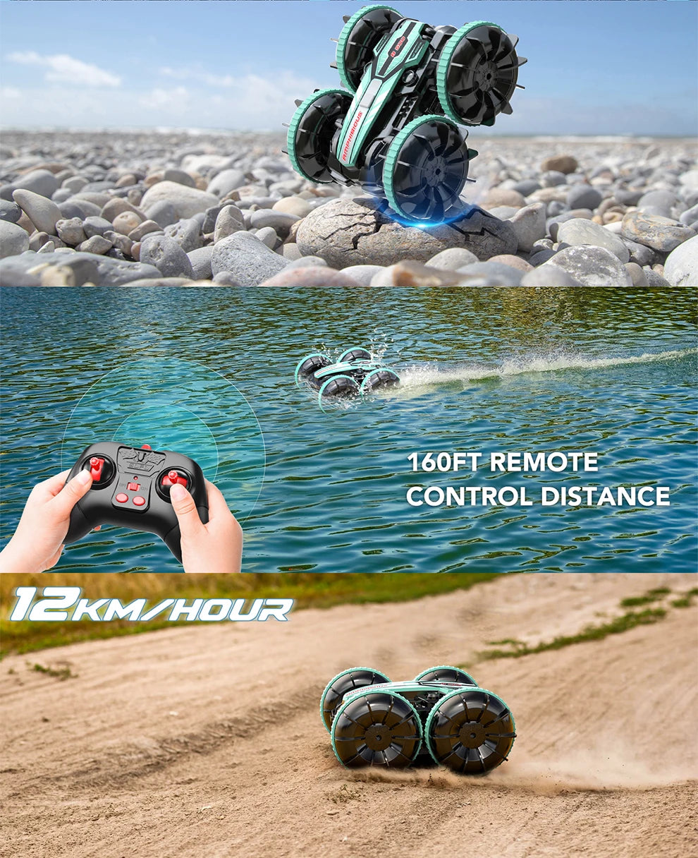 Remote Control Stunt Car Vehicle Double-sided Flip Driving for Children