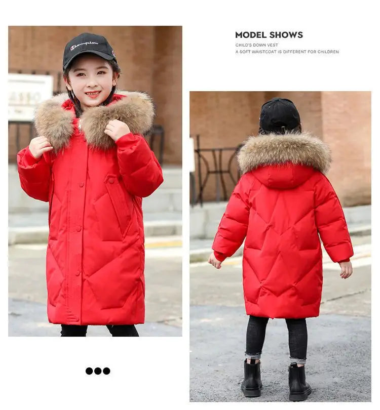 Winter Warm Hooded Jacket for Girls