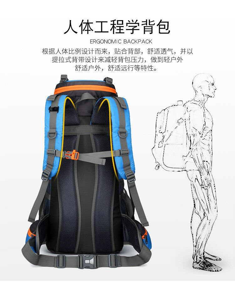 Large Camping Backpack Travel Bag