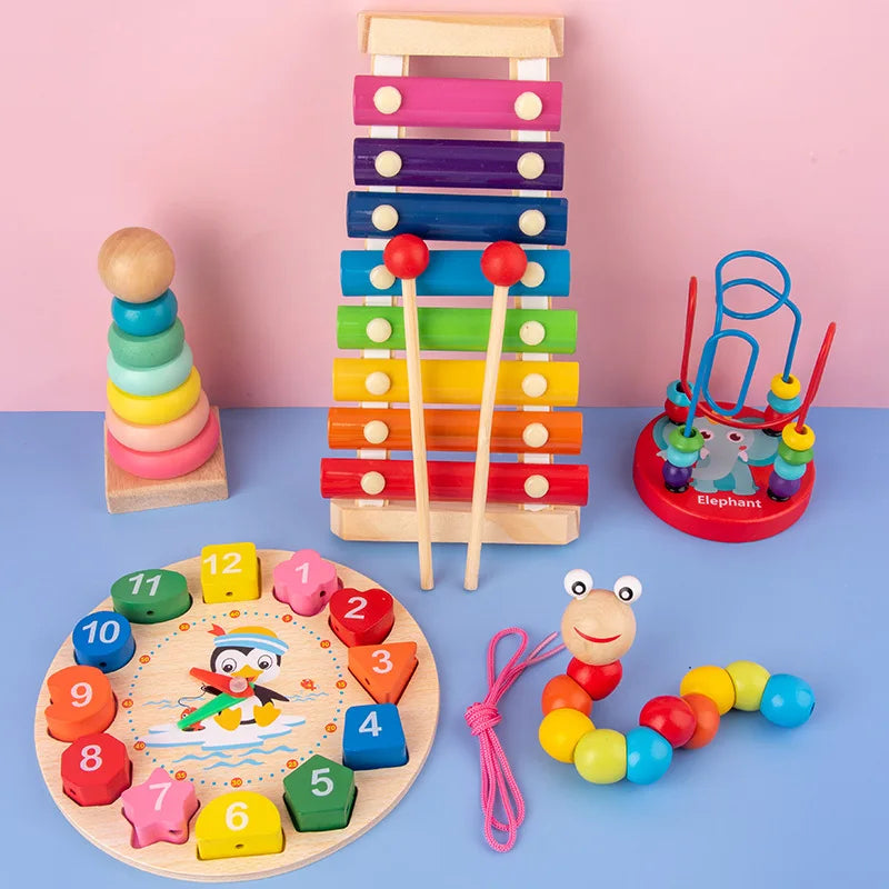 Educational Montessori Wooden Toys for Children