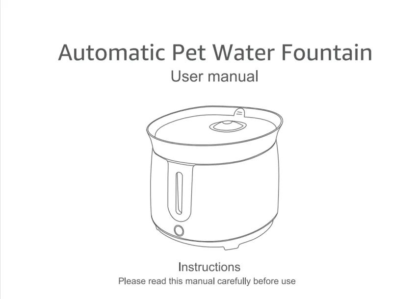 Cat or Dog Automatic Indoor Water Fountain with Wireless Pump