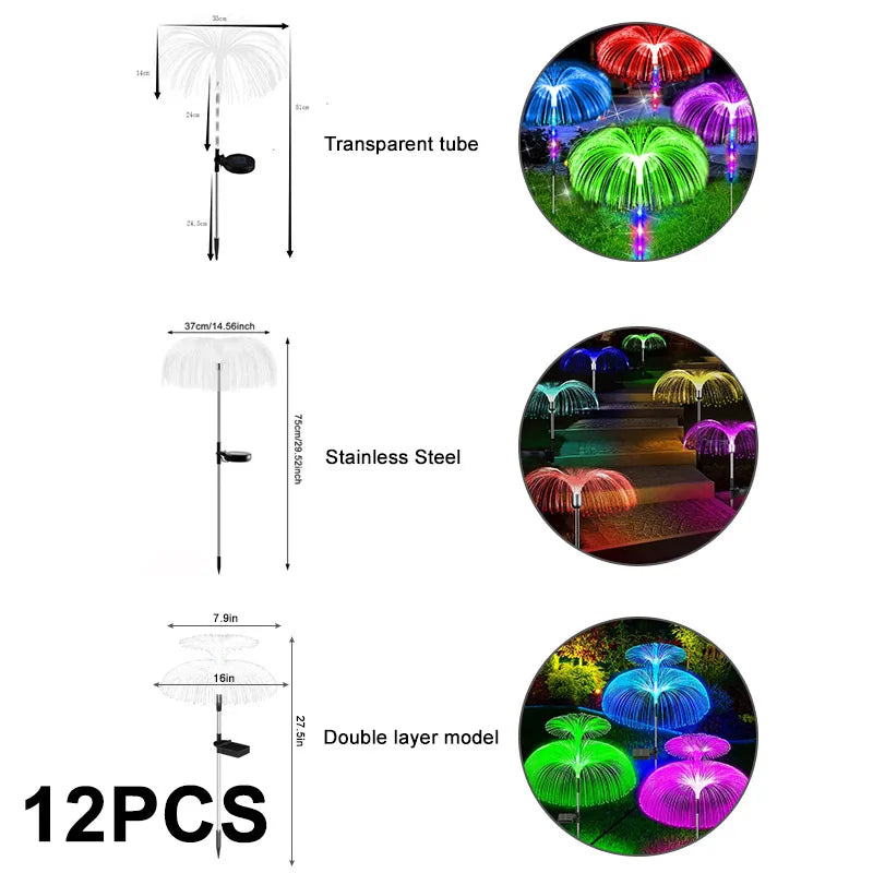 Solar Outdoor 7 Color Changing LED Lights