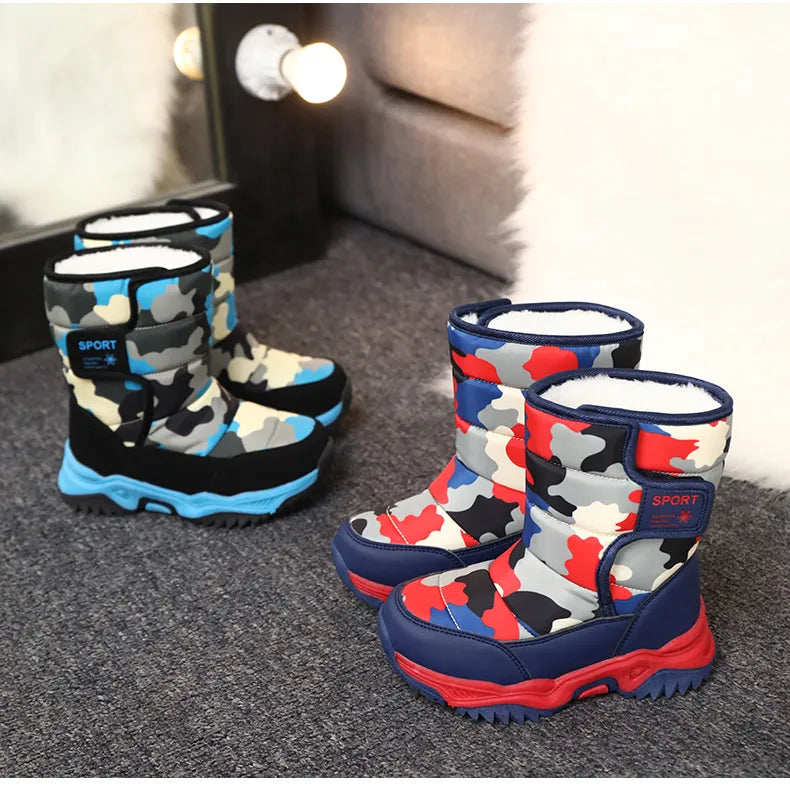 Waterproof Plush Children's Winter Boots