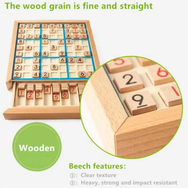 Montessori Wooden Educational Math Game Board