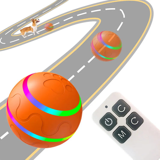 USB Rechargeable Smart interactive Rotating, Jumping Ball Pet Toy for Dog or Cat