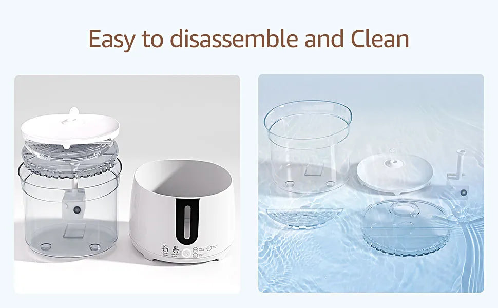 Cat or Dog Automatic Wireless Filtered Water Dispenser