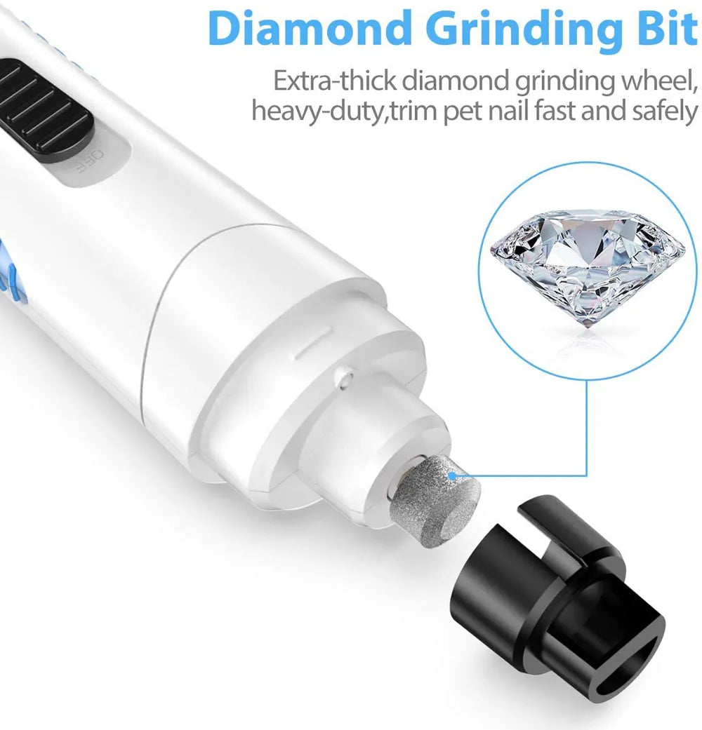 New Rechargeable Electric Nail Trimmer Grinder for Dogs & Cats