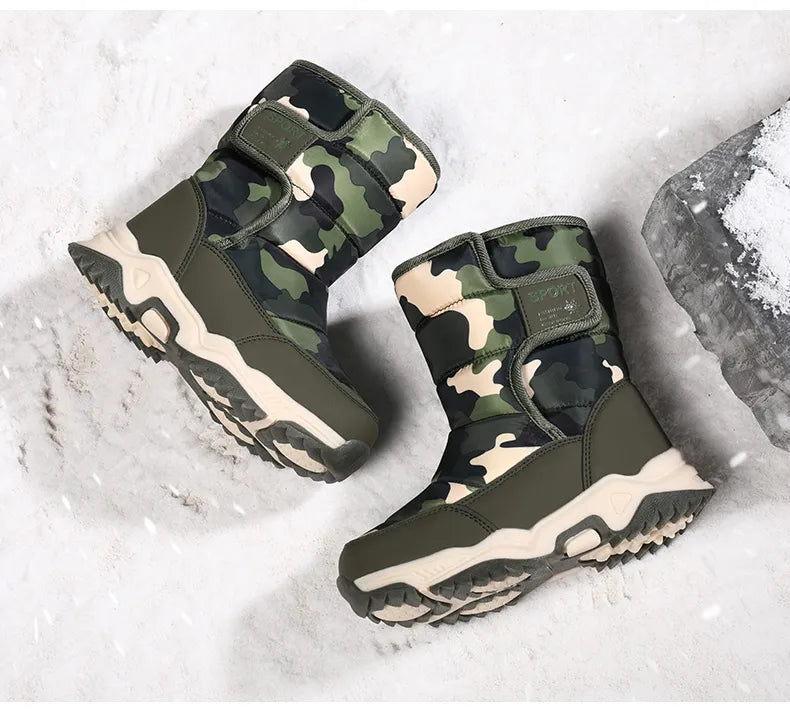 Waterproof Plush Children's Winter Boots