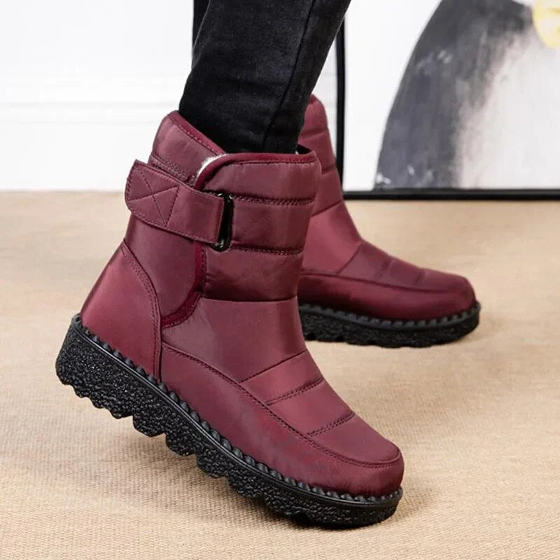 Women's Plush Lined Non Slip Waterproof Winter Snow Boots