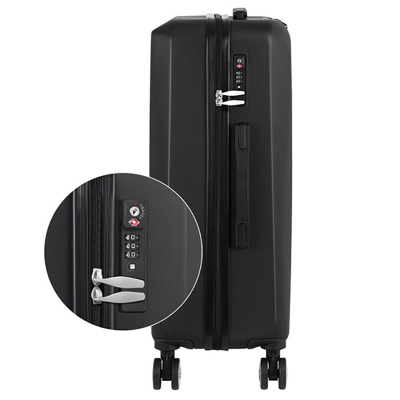 3-piece Set Black TSA Luggage