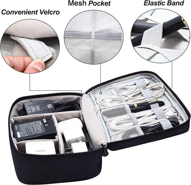 Portable Digital Storage Bag USB Gadget/Cable Organizer/Device Accessories