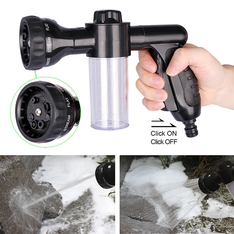 8 in Pressure Jet Foam Spray Hose Nozzle Gun @ Soap Dispenser