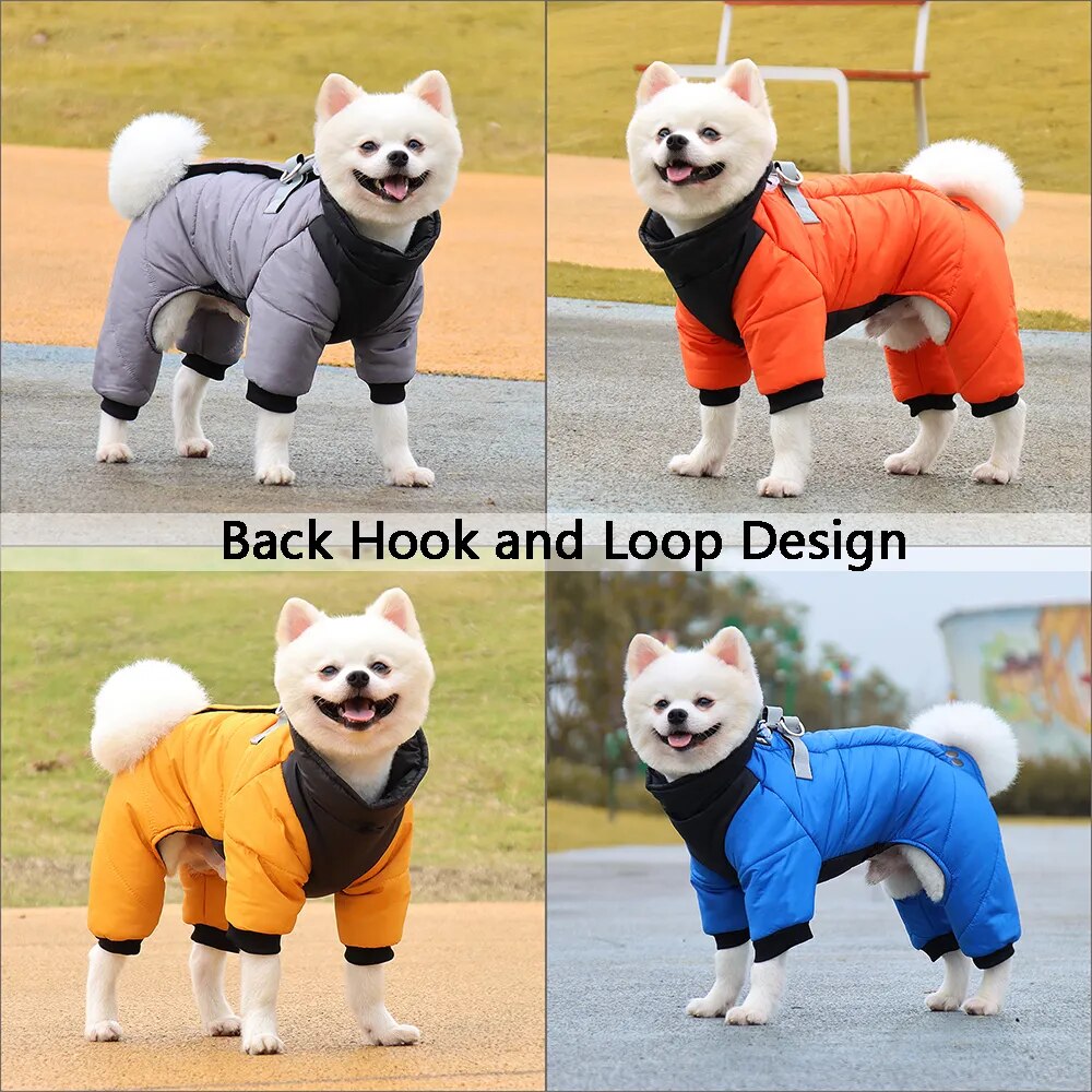 Waterproof Winter Warm Thicken Pet Dog Jacket for Small to Medium Dogs