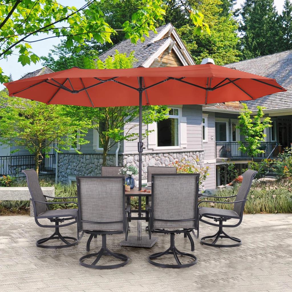 Studio 13 ft Large Patio Umbrella Double sided