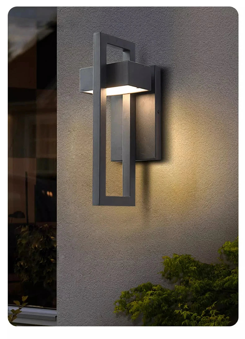 Geometric Outdoor Waterproof  Decorative Wall Light