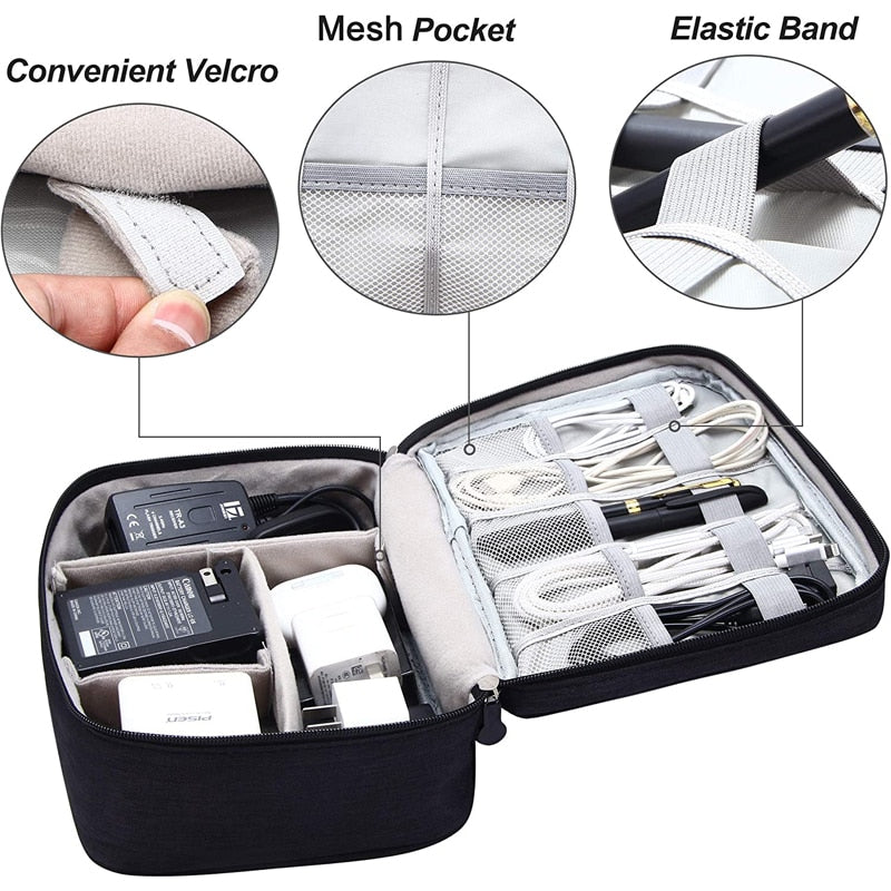 Portable Digital Storage Bag USB Gadget/Cable Organizer/Device Accessories