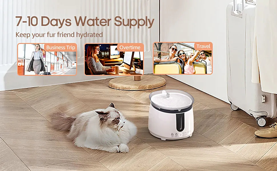 Cat or Dog Automatic Indoor Water Fountain with Wireless Pump