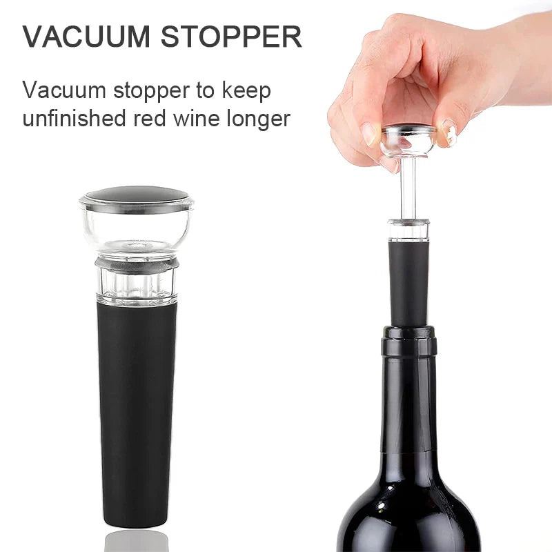 Rechargeable One-Click Electric Wine Bottle Opener with Foil Cutter for Bar Wine Lover