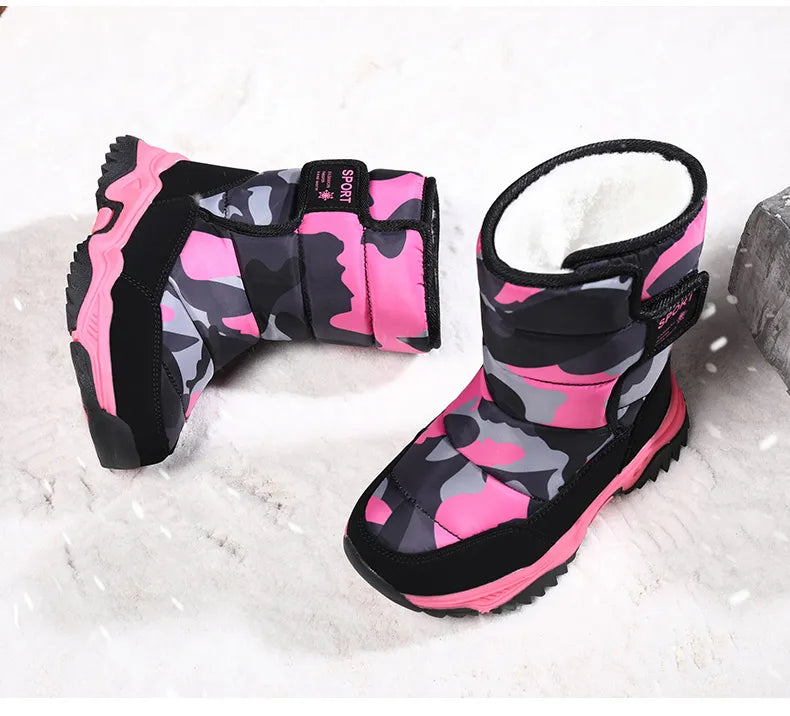 Waterproof Plush Children's Winter Boots