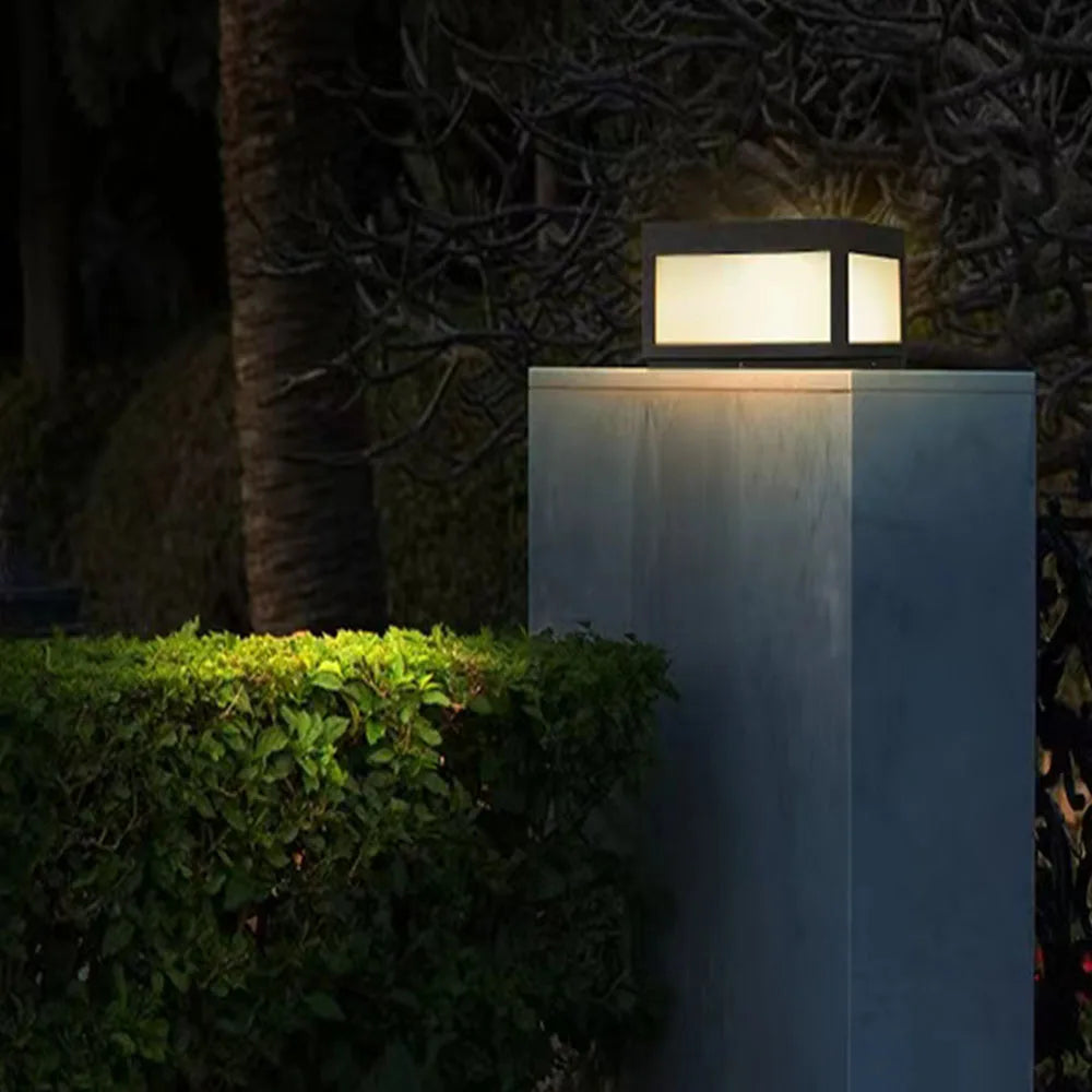 Decorative Solar Outdoor Waterproof Pillar Light