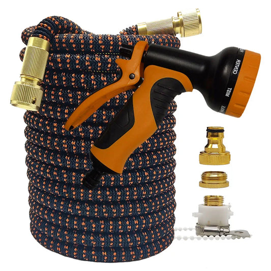 Home and Garden Flexible Expandable High Pressure Hose from 25-100 Foot With or Without Gun