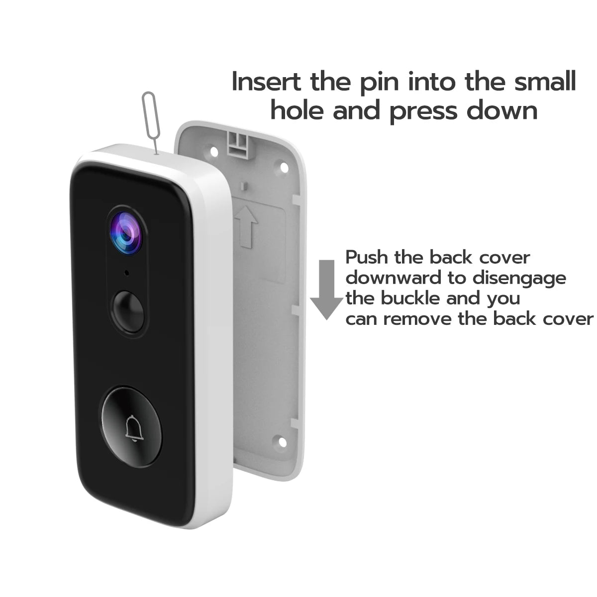 JOOAN Smart Home 3MP WiFi Intelligent Video Doorbell With Camera & Battery Powered Security Video Intercom