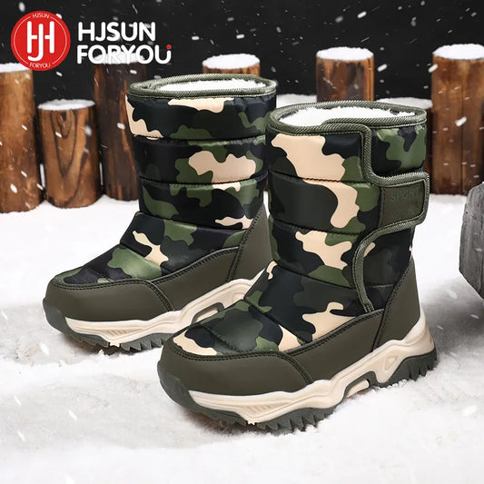 Waterproof Plush Children's Winter Boots