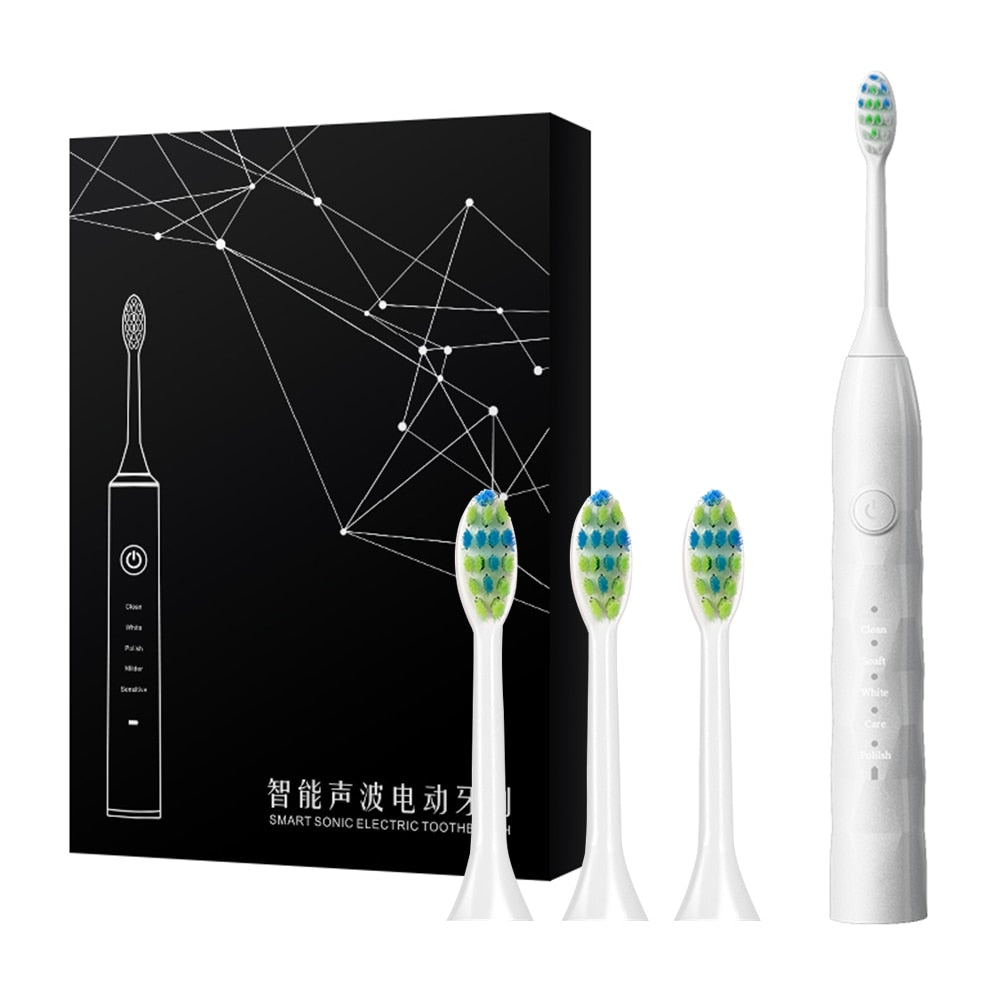 Smart Sonic Electric Toothbrush Ultrasound Teeth Whitening