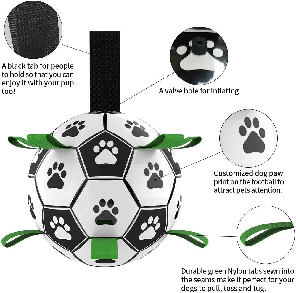 Durable Interactive Dog Pet Toy Ball with Pump