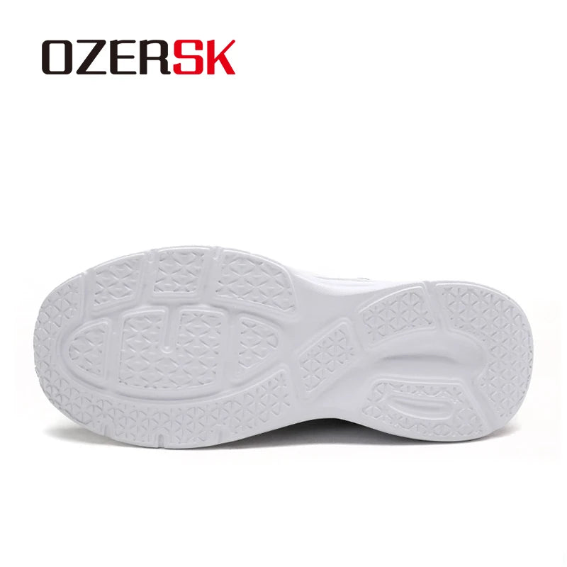 OZERSK  Women's Leather Breathable Sneakers