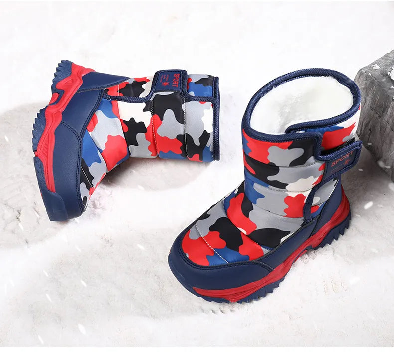 Waterproof Plush Children's Winter Boots