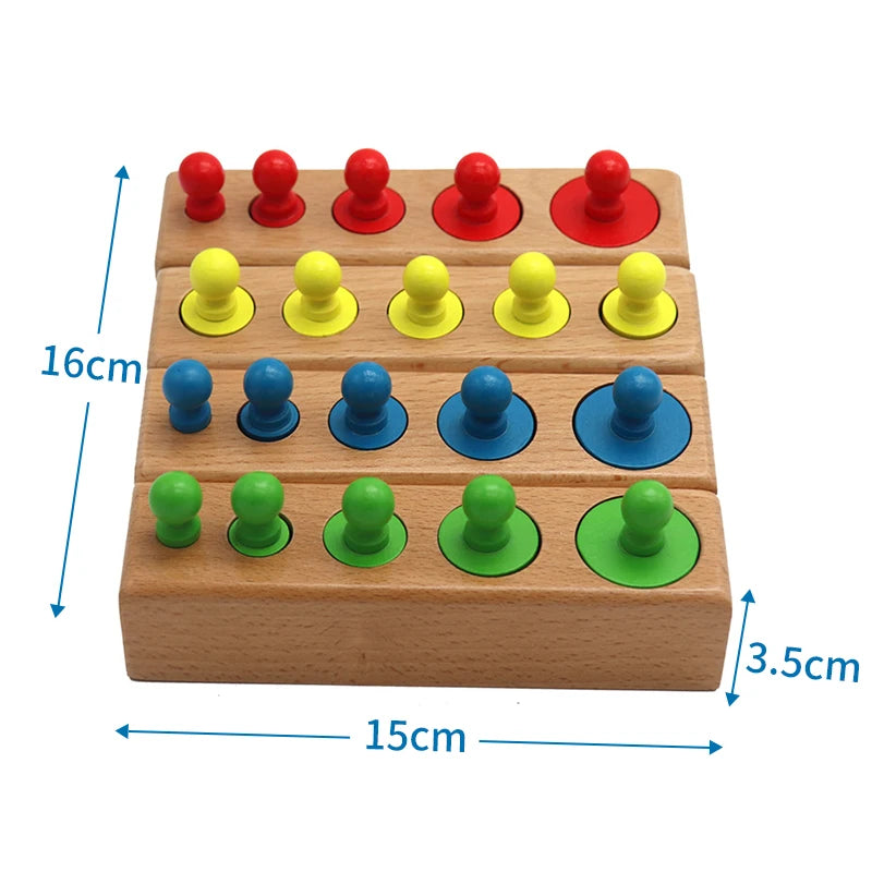 Montessori Educational Development Cylinder Socket Puzzle Toy for Children