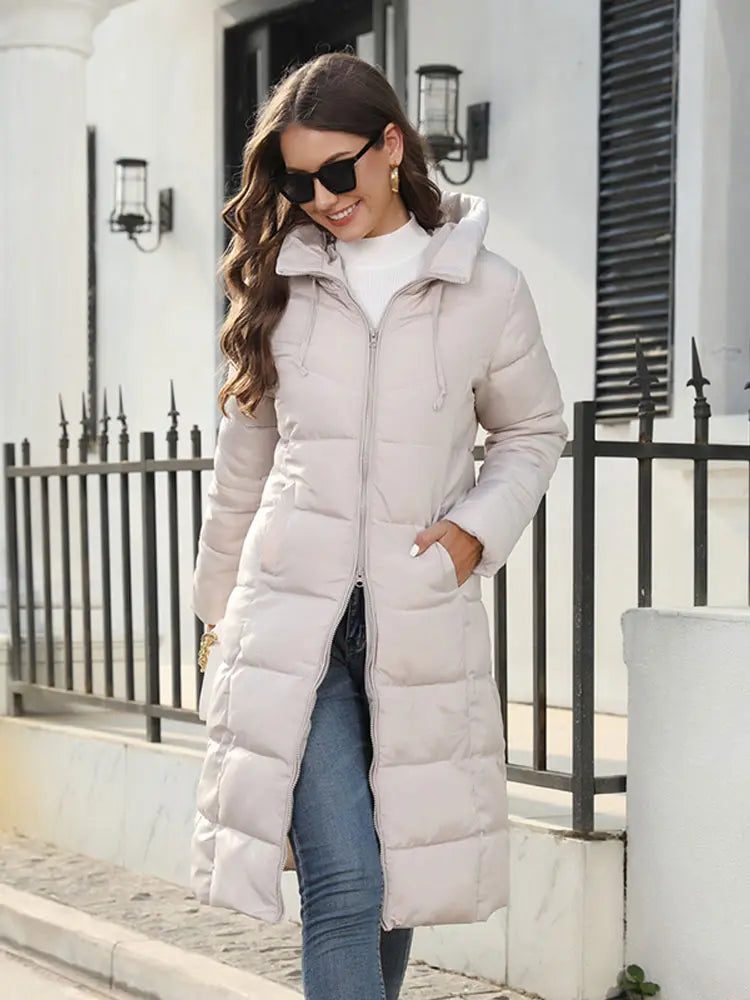 Women's Medium Long Down Winter Coat