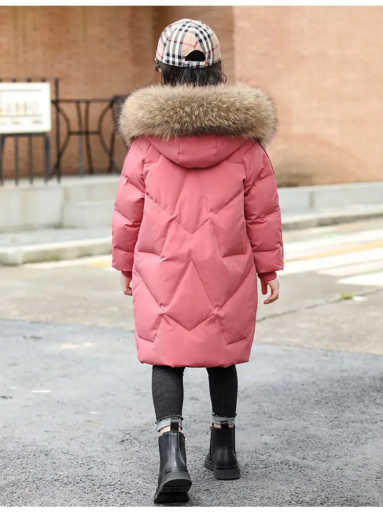 Winter Warm Hooded Jacket for Girls