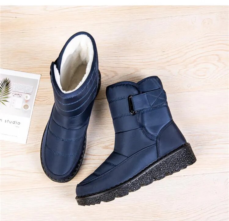 Women's Plush Lined Non Slip Waterproof Winter Snow Boots