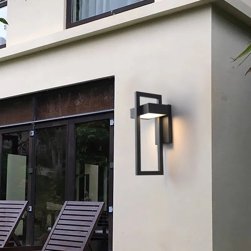 Geometric Outdoor Waterproof  Decorative Wall Light