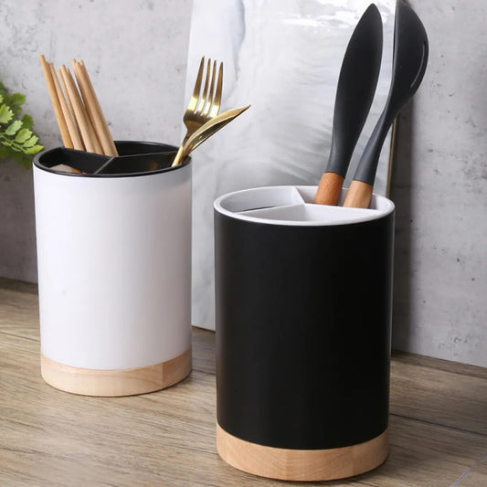 Kitchen 3 Divided Storage Utensil Holder/Drainer