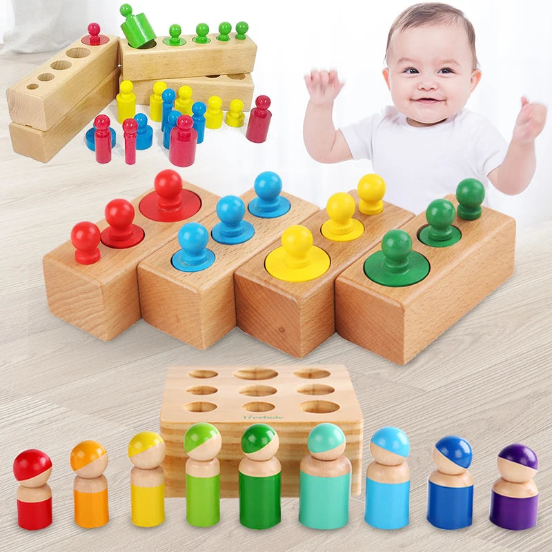 Montessori Educational Development Cylinder Socket Puzzle Toy for Children